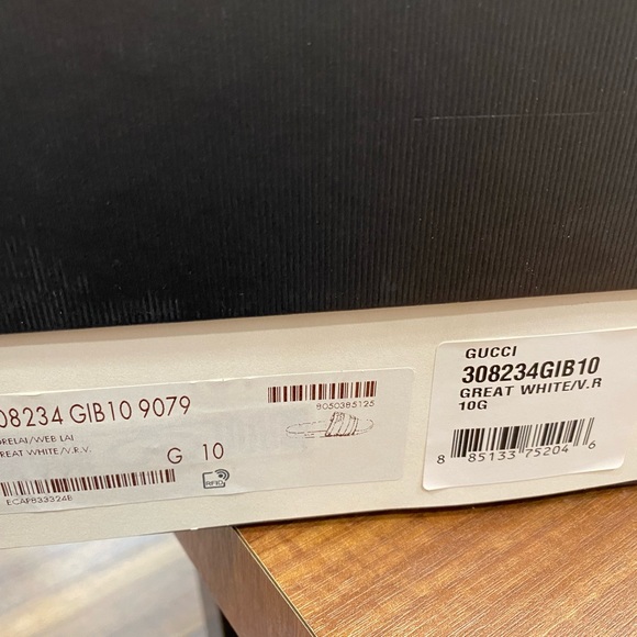 GUCCI Pursuit 72 Slides Men’s Rubber Sandal White 308234 Sz 10 G Read Descriptio - Picture 3 of 8